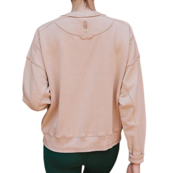 NWT FP X Hatch Intercept Desert Sand Sweatshirt Sweatpants Maternity Set Medium - Picture 5 of 12